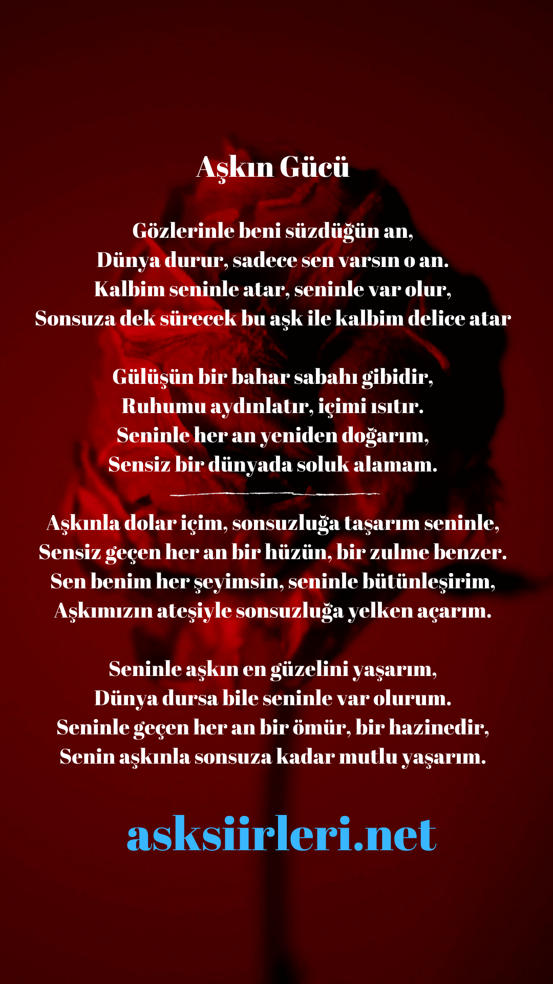 Aşkın Gücü Şiiri