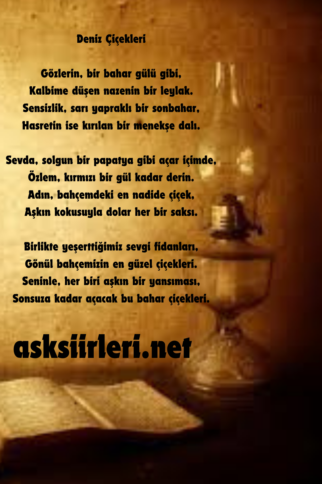 Deniz Çiçekleri Şiiri