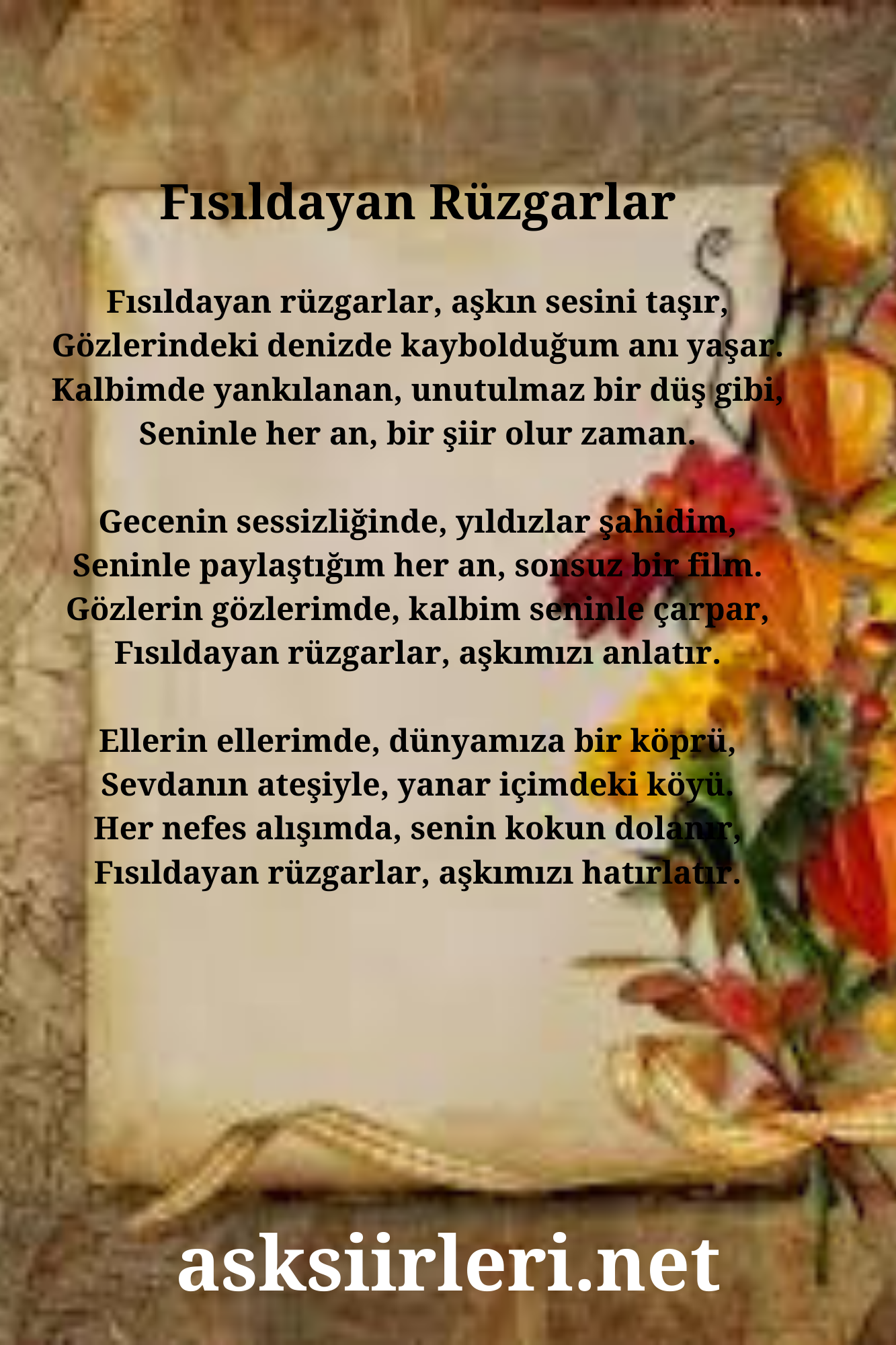 Fısıldayan Rüzgarlar | Kısa Aşk Şiirleri | 2024
