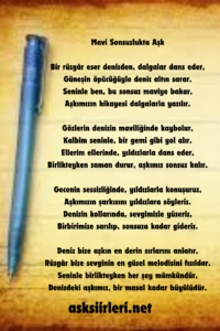 Mavi Sonsuzlukta Aşk Şiiri | 2024