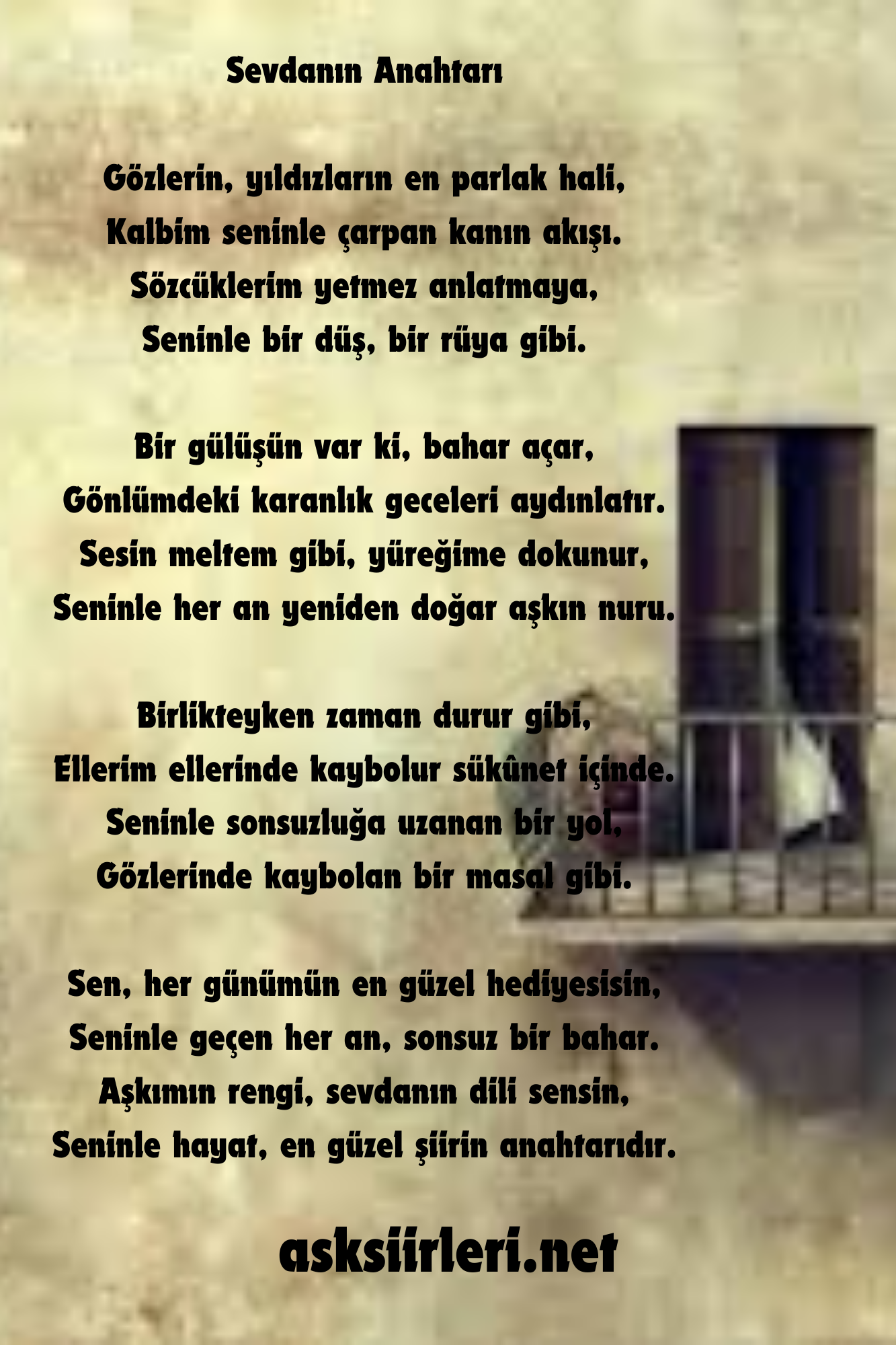 Sevdanın Anahtarı Şiiri
