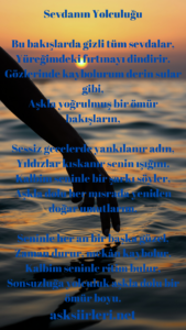 Sevdanın Yolculuğu Şiiri