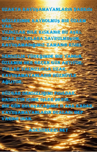 Uzakta Kavuşamayanların Şarkısı Şiiri