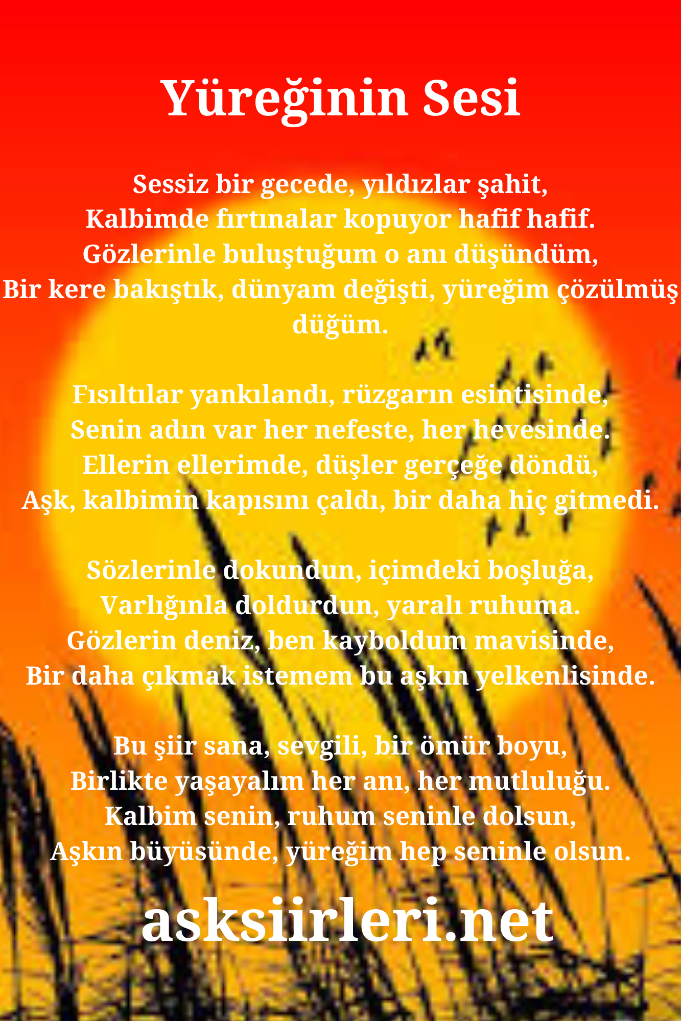 Yüreğinin Sesini Dinle | Aşk şiirleri | 2024