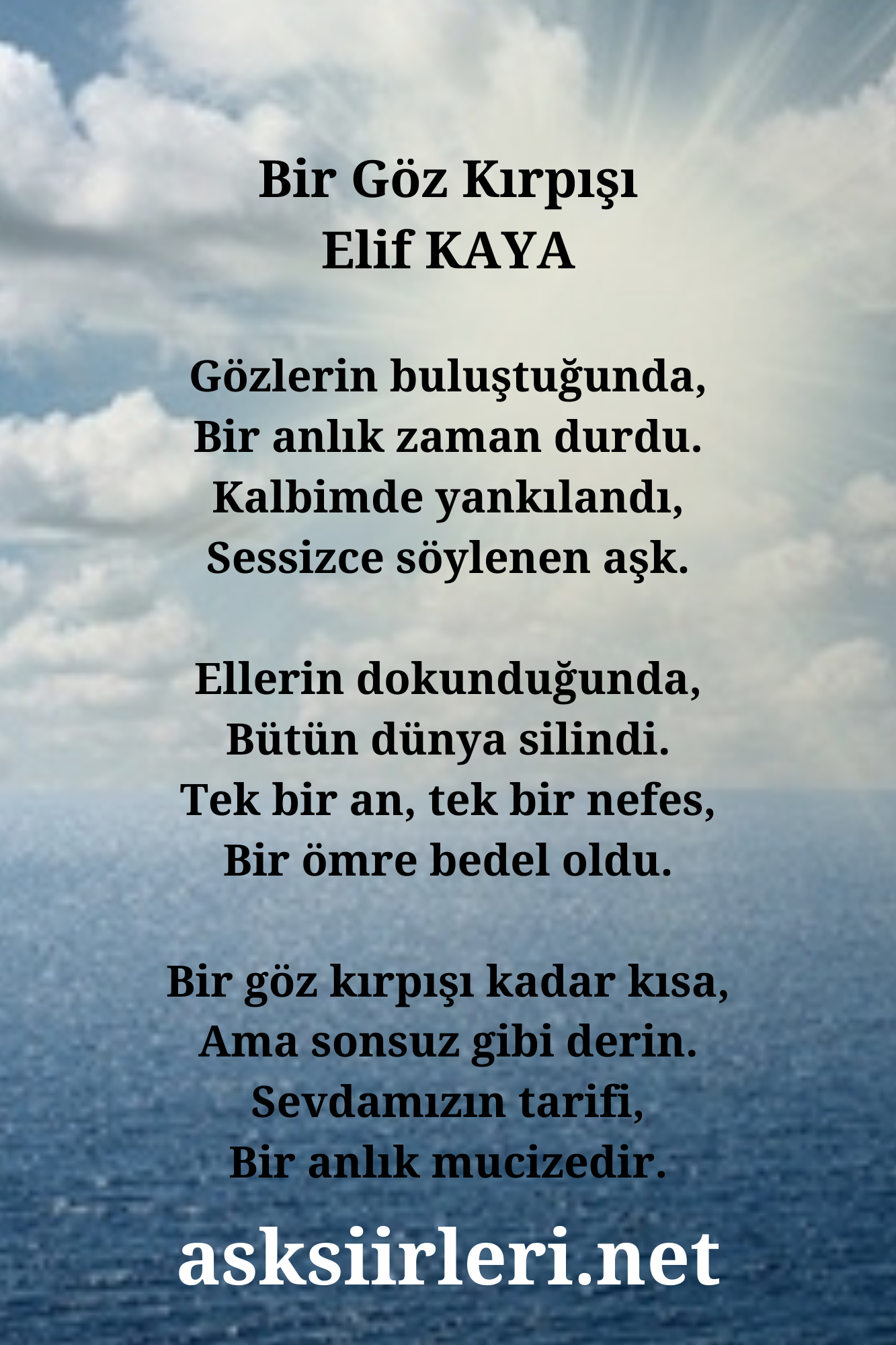 Bir Göz Kırpışı | Elif Kaya | 2024