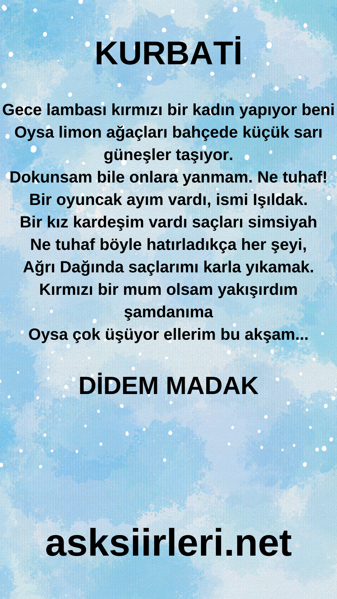 Didem Madak | Kurbati | 2024