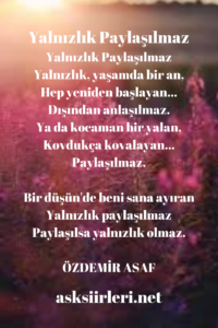 Yalnızlık Paylaşılmaz | Özdemir Asaf | 2024
