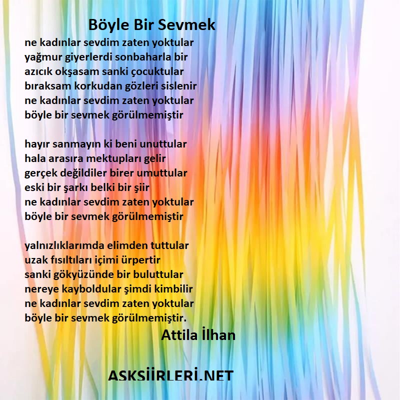 Böyle Bir Sevmek | Attila İlhan | 2024