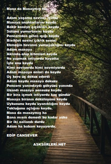 Masada Masaymış Ha | Edip Cansever | 2024