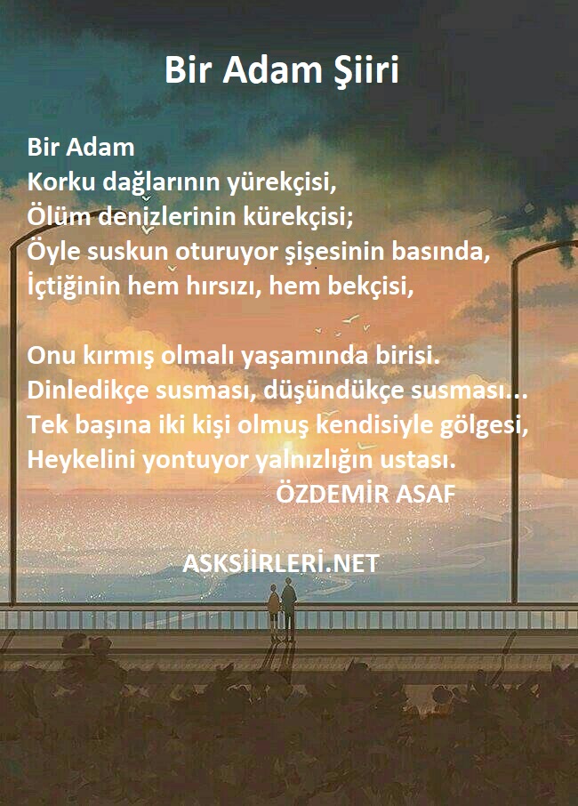 Özdemir Asaf Şiirleri | Bir Adam | 2024