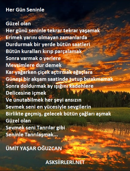 Her Gün Seninle Şiiri | Ümit Yaşar Oğuzcan | 2024