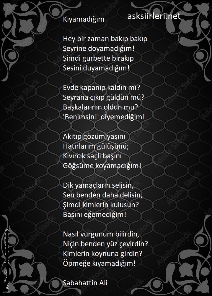 Sabahattin Ali | Kıyamadığım | 2024