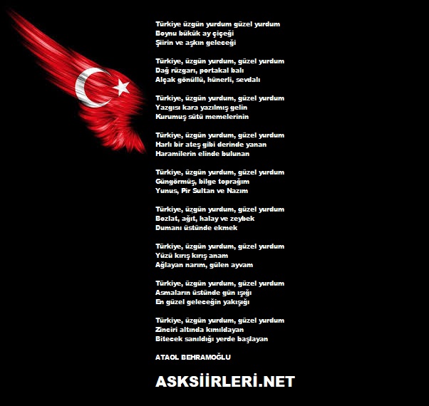 Türkiye Üzgün Yurdum Güzel Yurdum | Ataol Behramoğlu | 2024