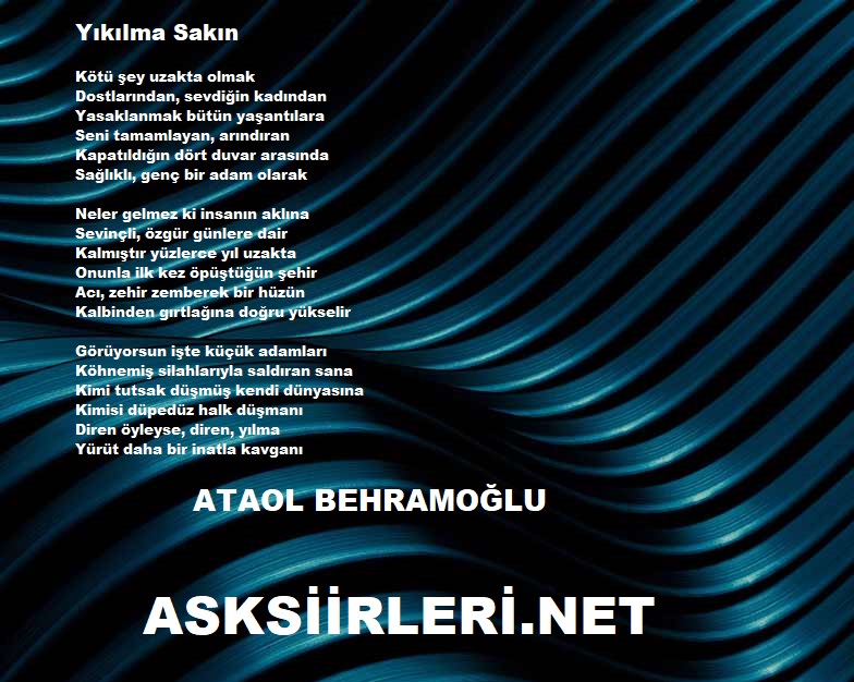 Yıkılma Sakın Ataol Behramoğlu 2024