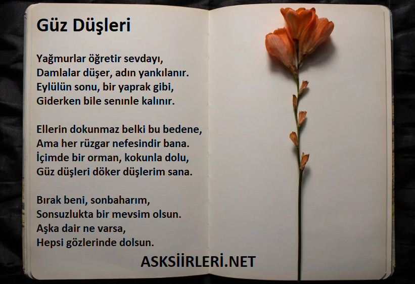 Güz Düşleri Sevgiliye Aşk Şiirleri 2025