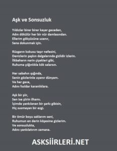 Aşk ve Sonsuzluk Etkileyici Aşk Şiirleri 2025