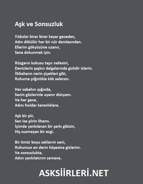Aşk ve Sonsuzluk Etkileyici Aşk Şiirleri 2025