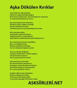 Aşka Dökülen Kırıklar Az Bilinen Aşk Şiirleri 2025
