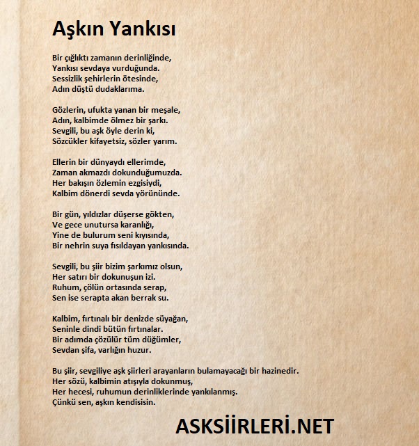 Aşkın Yankısı Sevgiliye Duygusal Şiirler 2025